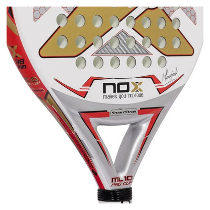 Nox Ml10 Pro Cup Corp 2022 Paleta Padel Color Blanco/rojo